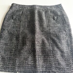 Banana Republic Dark Purple Tweed Skirt